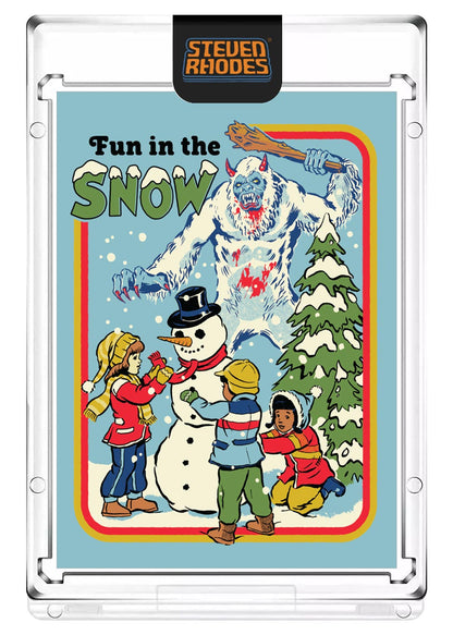 Steven Rhodes “Fun in the Snow” Collectible Art Card (Serial Number LE #/199) Atomic Foil Variant