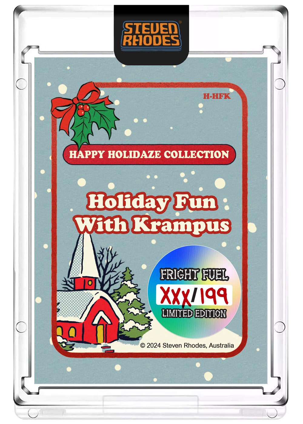 Steven Rhodes “Holiday Fun with Krampus” Collectible Art Card