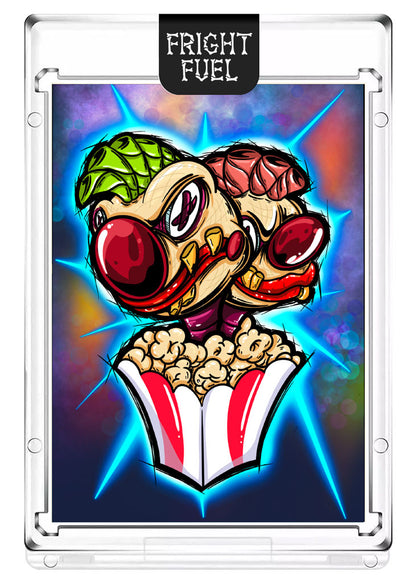 Juan Muniz "Popcorn Klowns" Fright Friends Collectible Art Card
