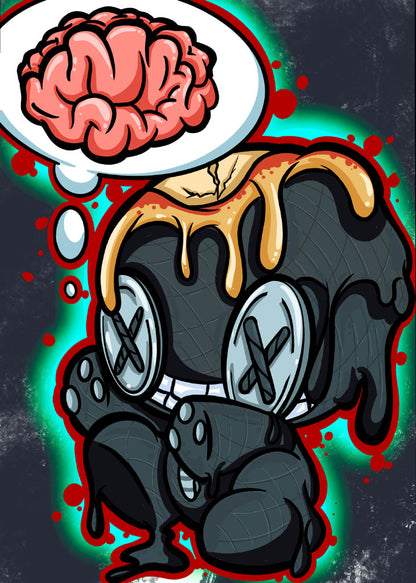 Juan Muniz "Tar Man" Fright Friends Collectible Art Card